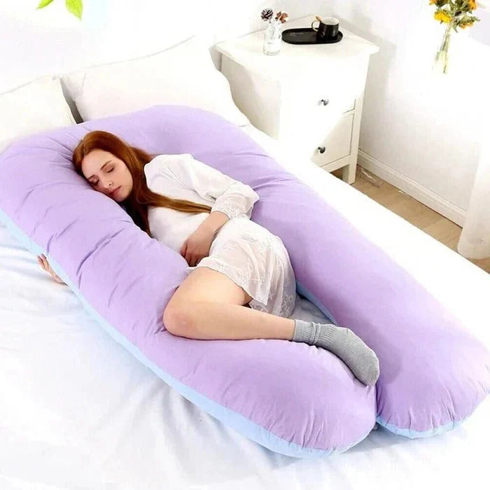 Full Body Pillow U-Shaped Adjustable Memory Foam Machine-Washable Cover