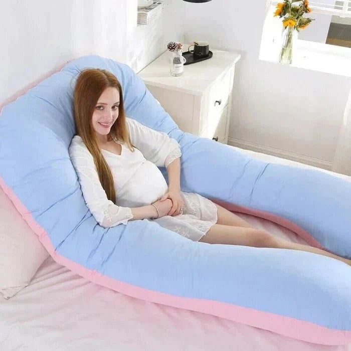 Full Body Pillow U-Shaped Adjustable Memory Foam Machine-Washable Cover