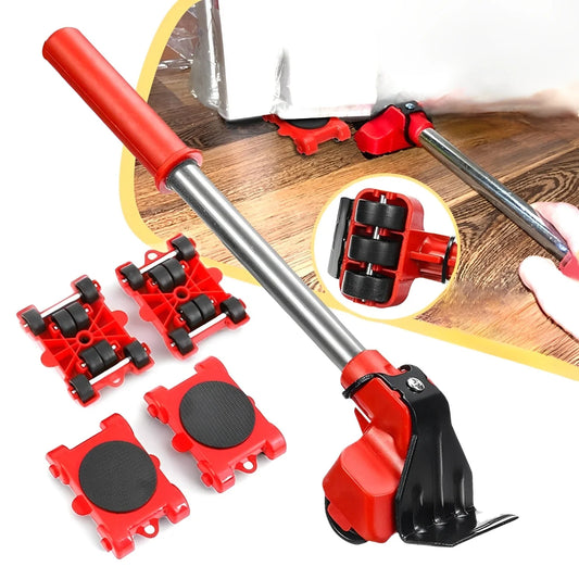 Furniture Mover Set 360-Degree Rotating Pads & Lifter