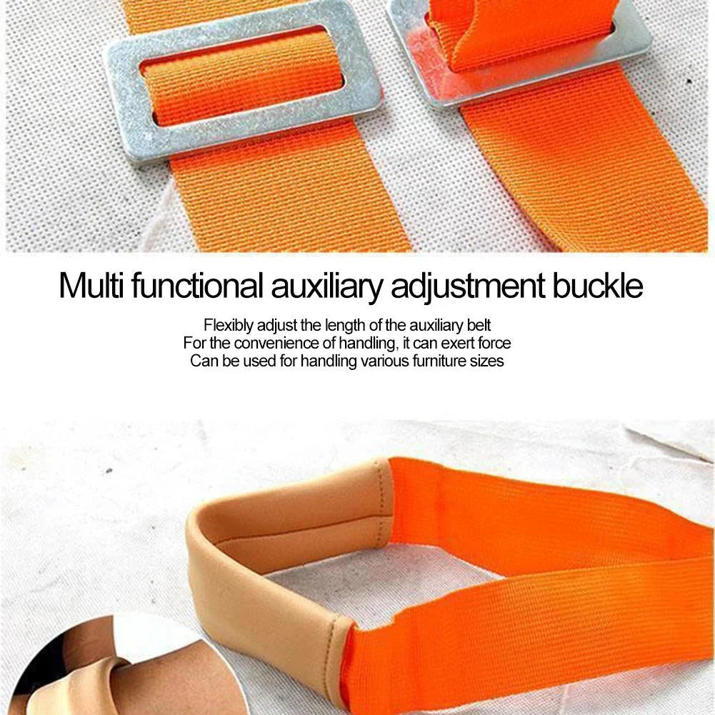 Furniture Moving Straps Adjustable Padded 400 Lb Capacity
