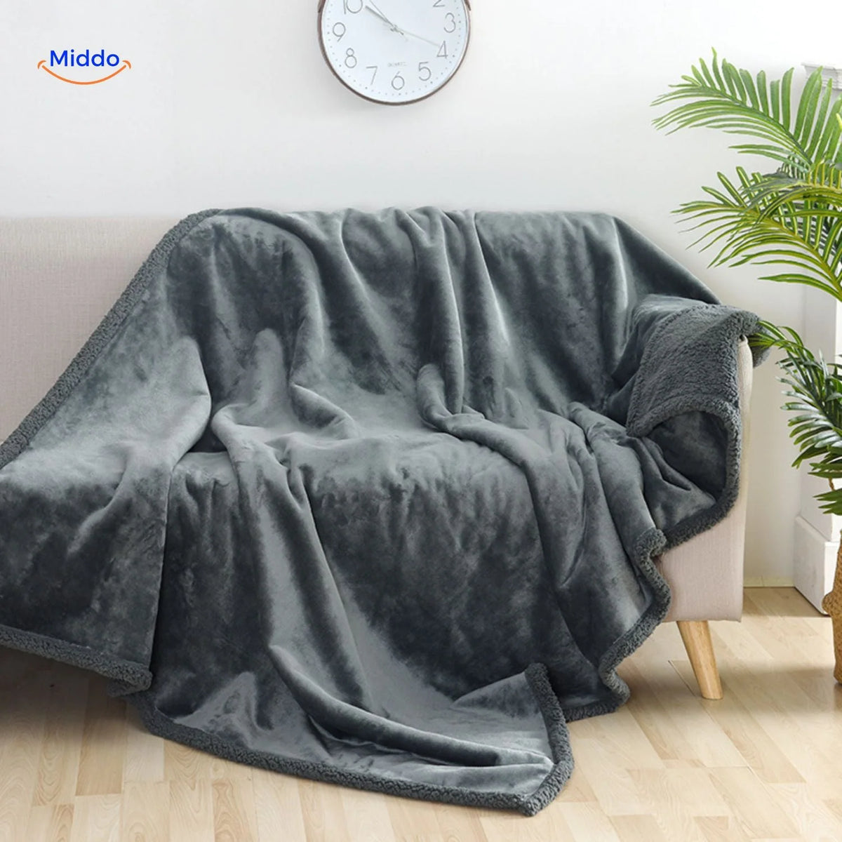 Furniture Protector Blanket Waterproof Soft Velour Machine Washable