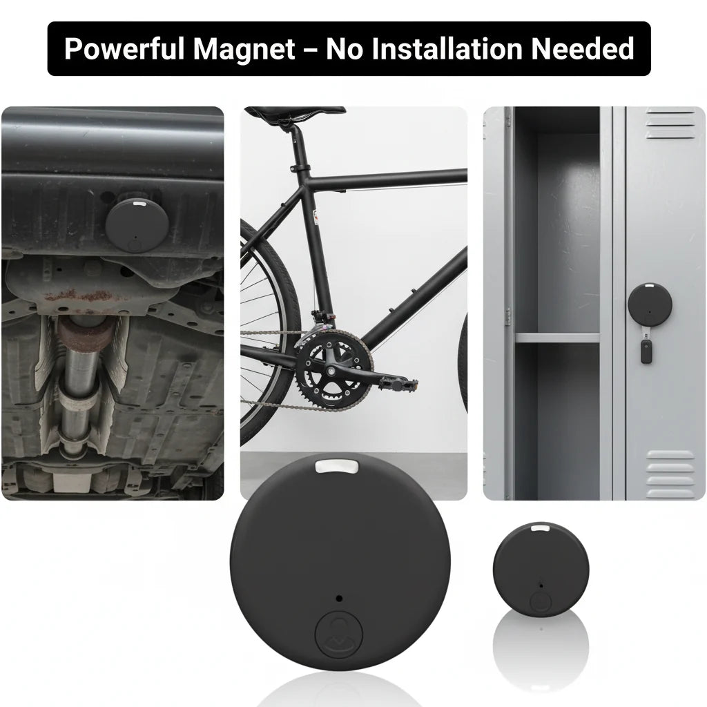 GPS Tracker Magnetic Real-Time Tracking & Movement Alerts
