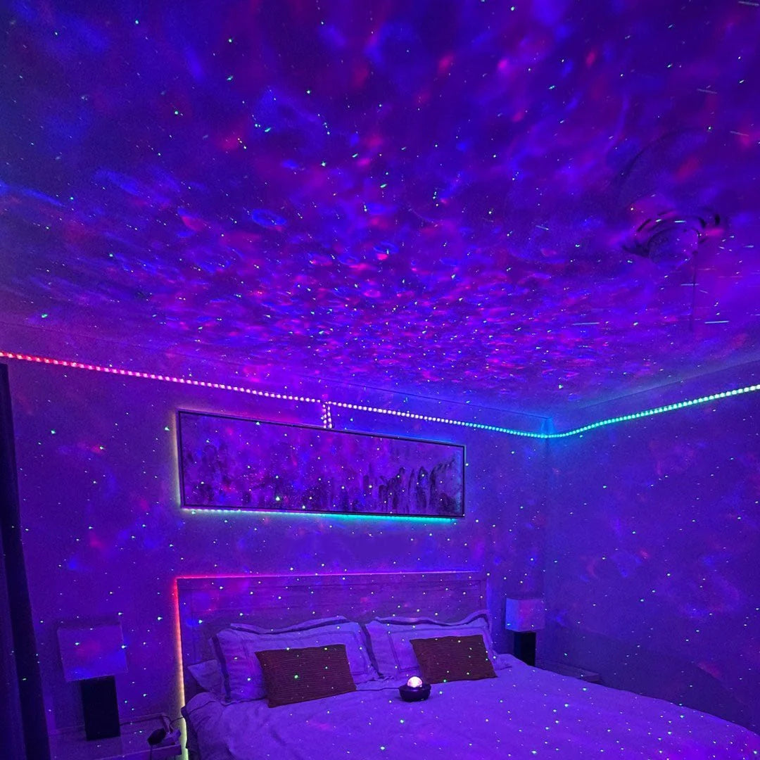 Galaxy Projector Star & Nebula Effects Rechargeable Bluetooth Speaker