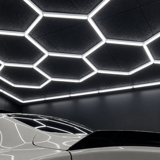 Garage Ceiling Light 14-Panel Modular Hexagon 6000K