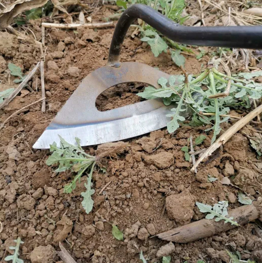 Garden Hoe Hollow Steel Blade Extension Rod Compatible