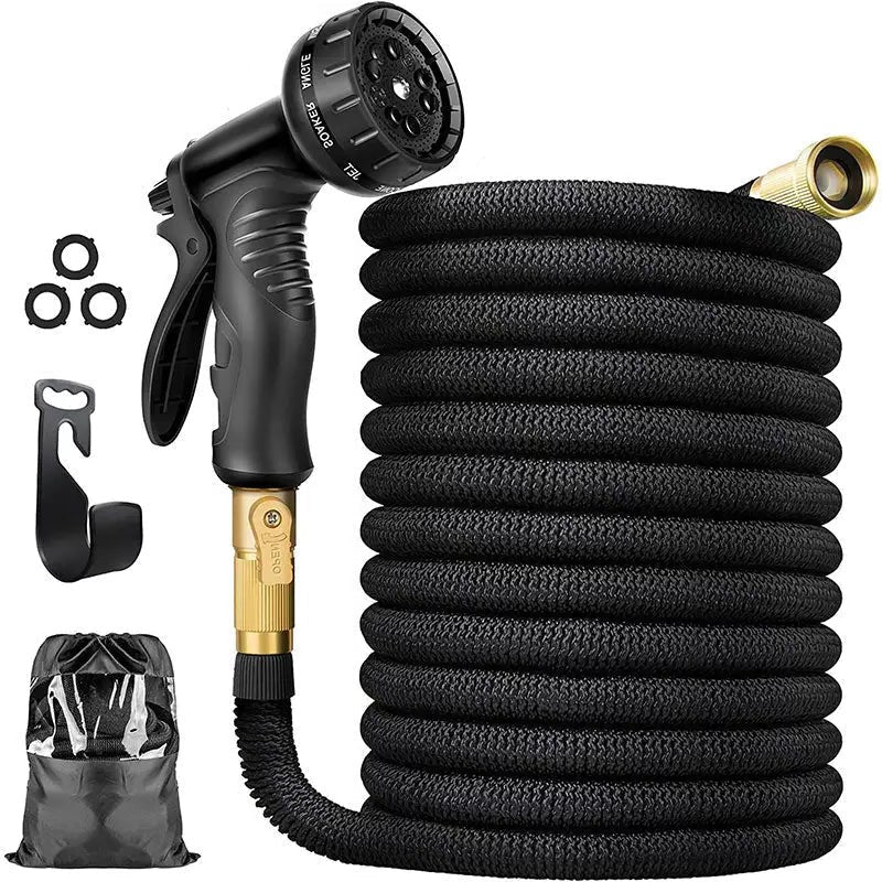 Garden Hose Expandable 8-Pattern Spray Nozzle Kink-Resistant Design