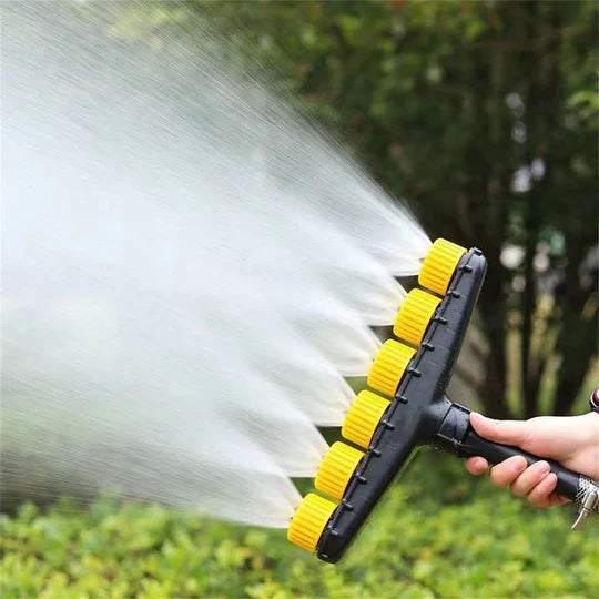 Garden Hose Nozzle Adjustable Spray Patterns Quick-Connect