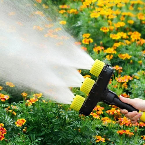 Garden Hose Nozzle Adjustable Spray Settings Lightweight & Compact