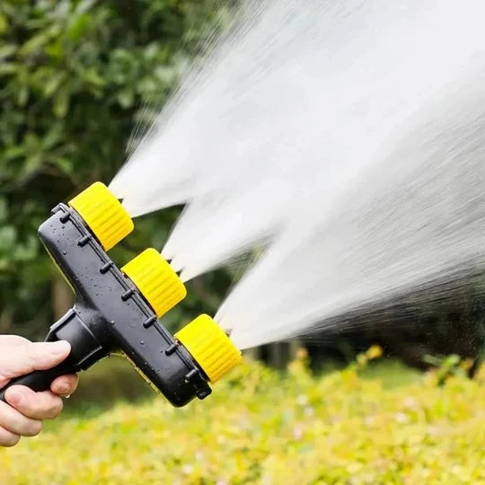 Garden Hose Nozzle Adjustable Spray Settings Lightweight & Compact
