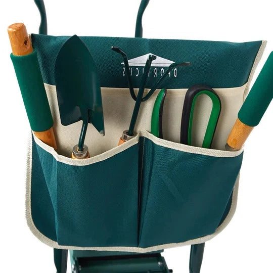 Garden Kneeler and Seat Foldable With Tool Pouch