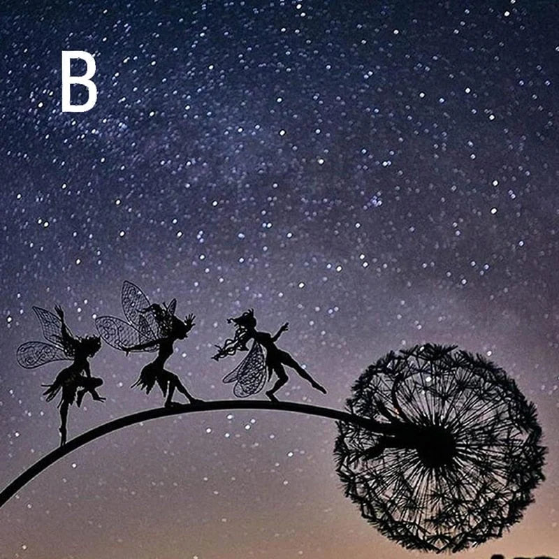 Garden Spinner Fairy Design Wind-Powered With Ground Stake