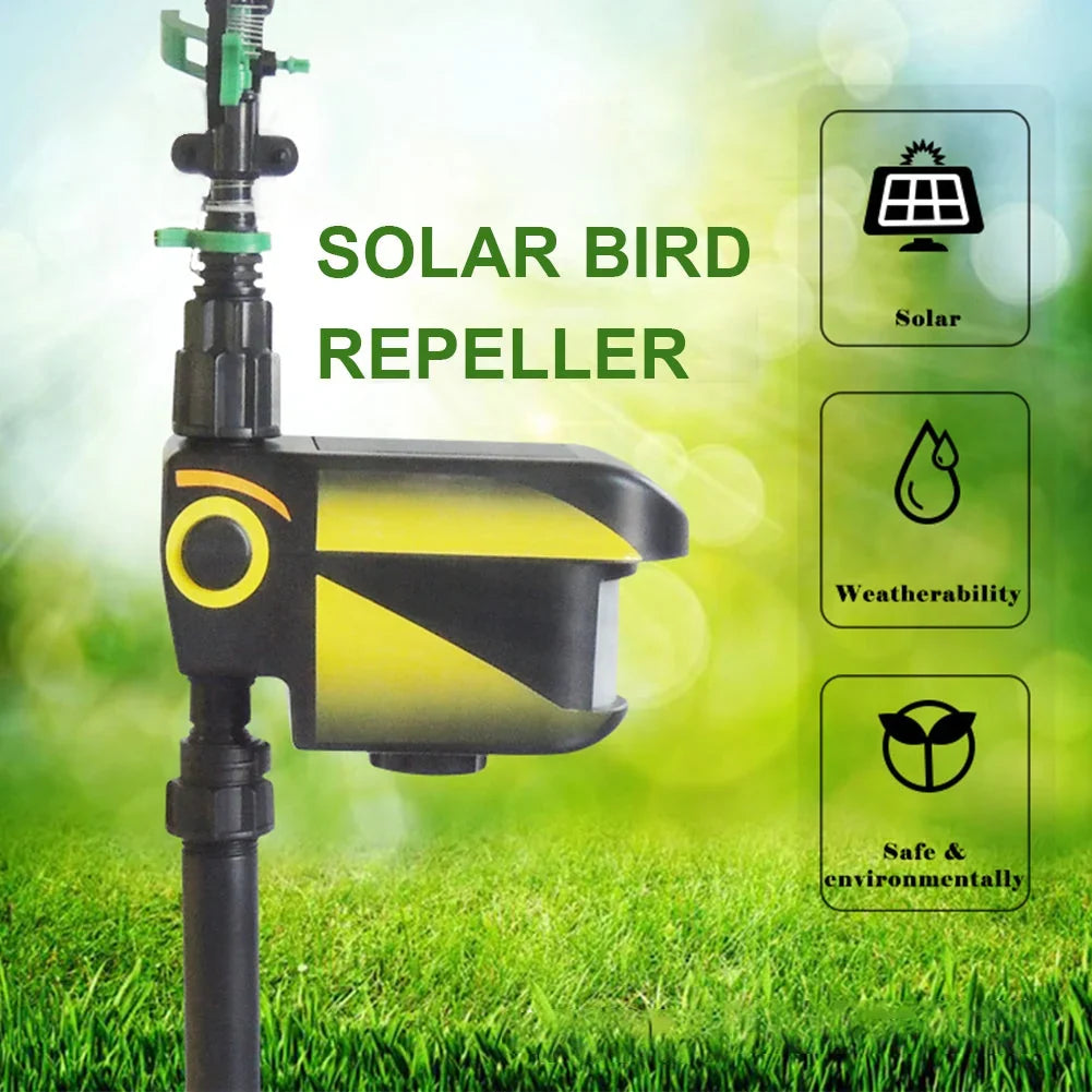 Garden Sprinkler Motion-Activated Solar-Powered 300° Rotating Spray