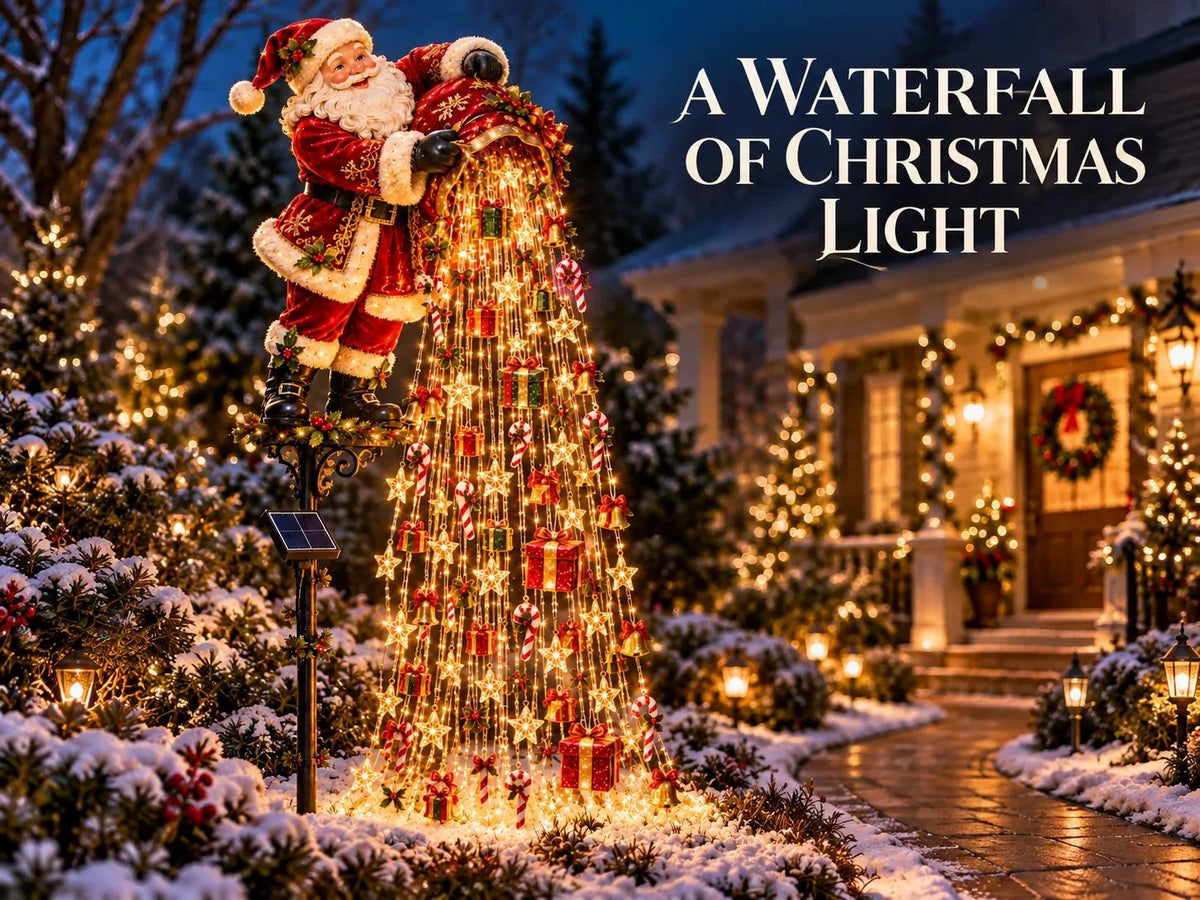 Garden Stake Lights Solar Powered Cascading LED