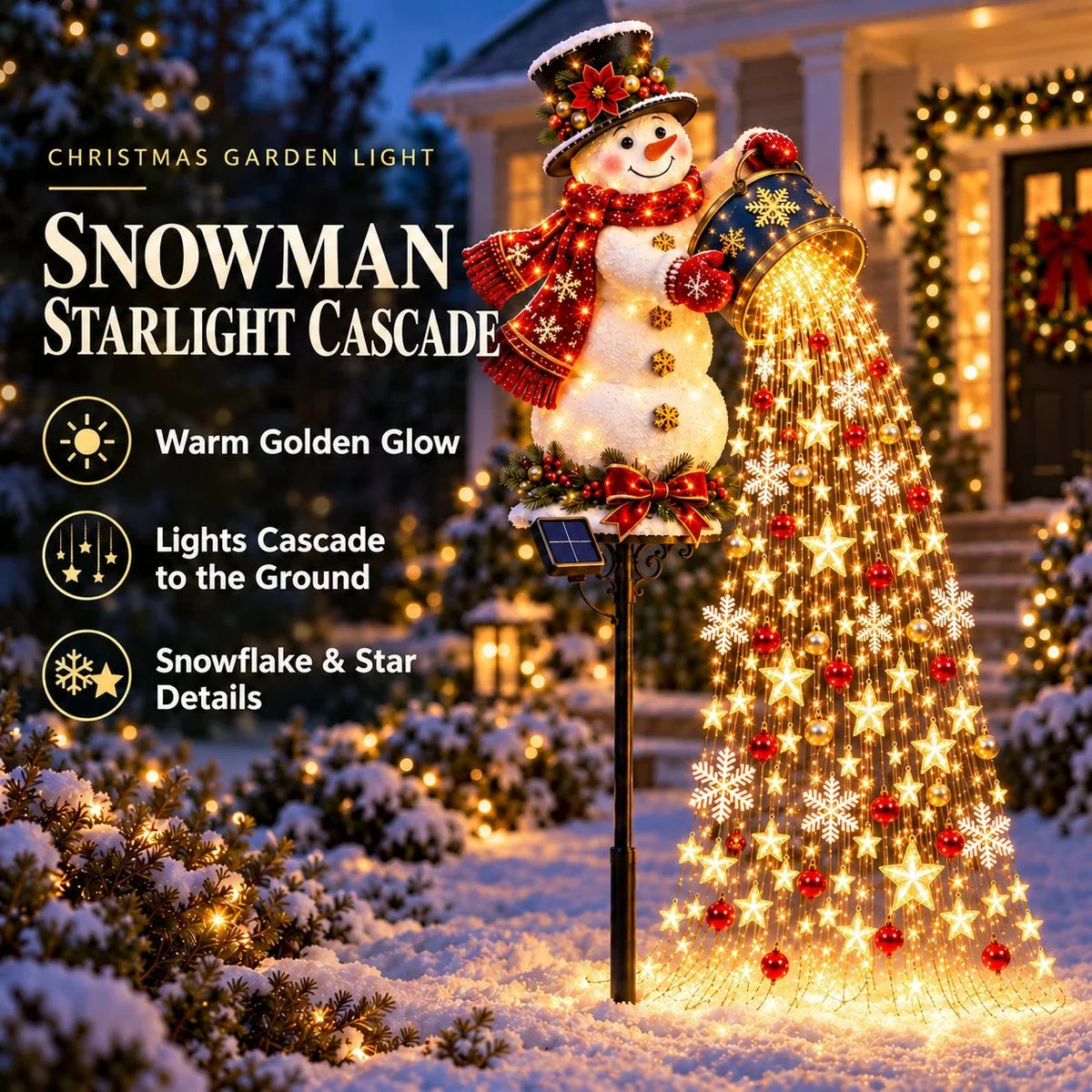 Garden Stake Lights Solar Powered Cascading LED