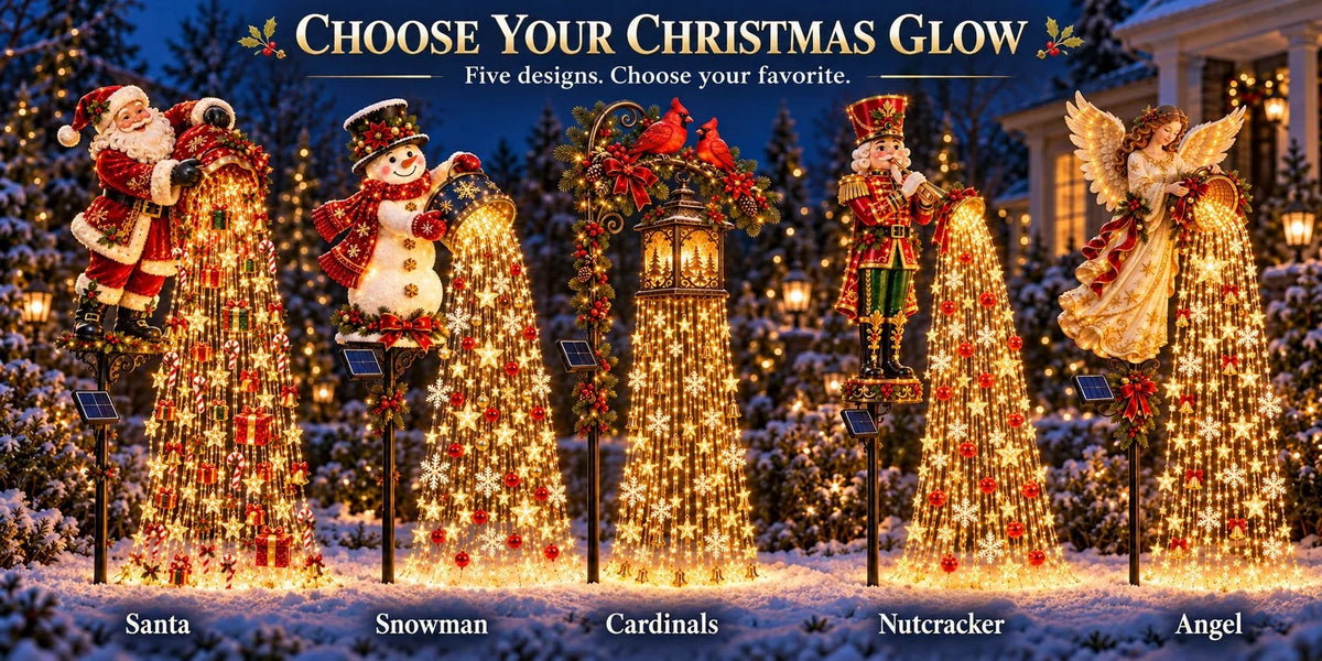 Garden Stake Lights Solar Powered Cascading LED