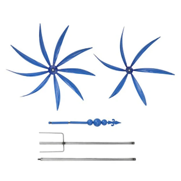 Garden Wind Spinner Metal Lotus Design 35.4-Inch