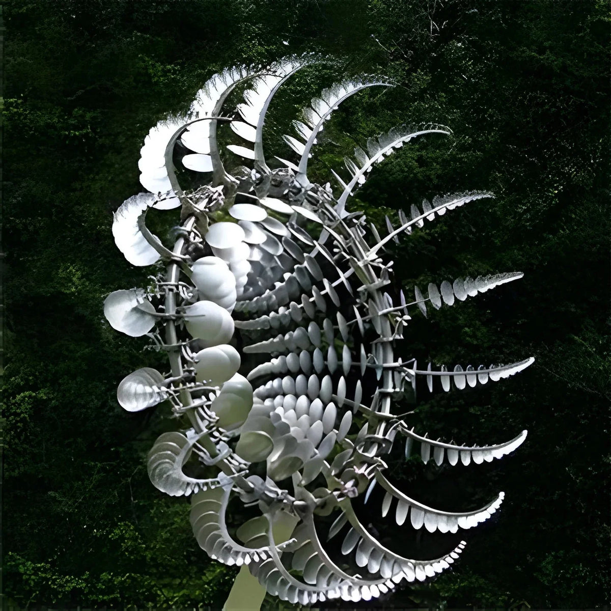 Garden Windmill Spinner Dual-Rotor Weather-Resistant Metal