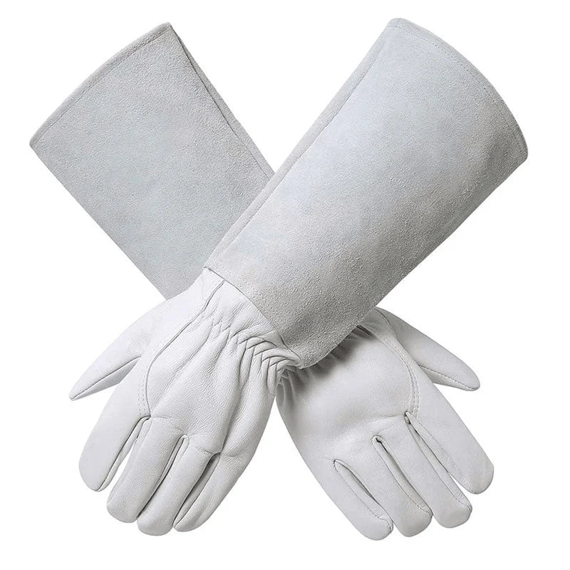 Gardening Gloves Thorn Protection Reinforced Stitching Elastic Wrist Strap