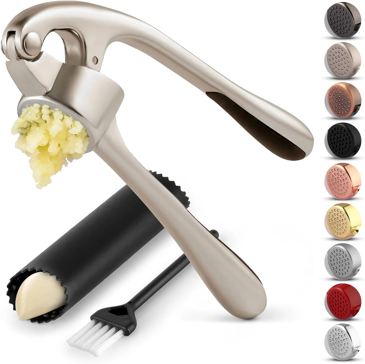 Garlic Press 37-Hole Dishwasher-Safe Ergonomic Grip