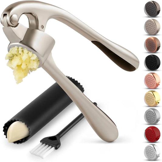Garlic Press 37-Hole Dishwasher-Safe Ergonomic Grip
