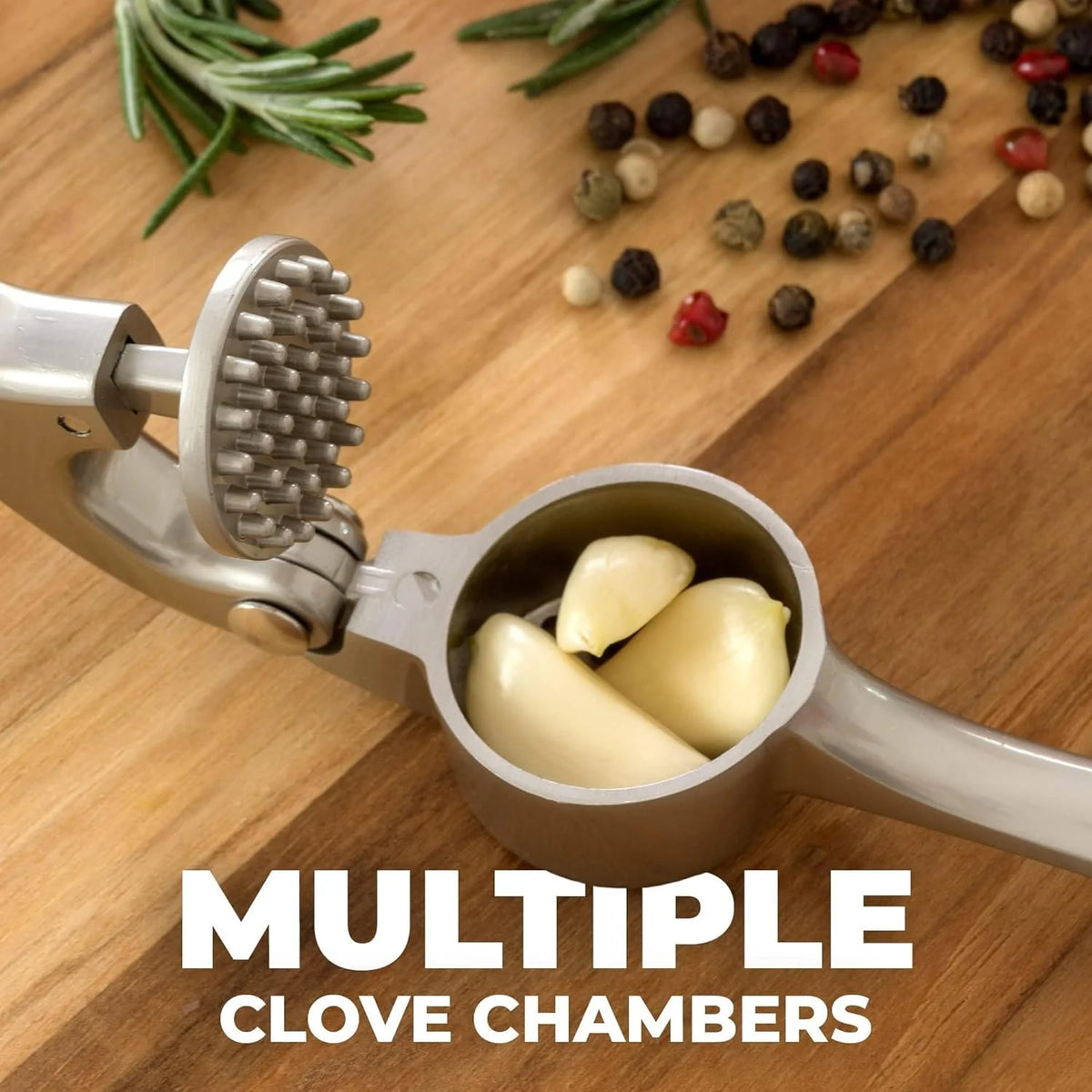 Garlic Press 37-Hole Dishwasher-Safe Ergonomic Grip