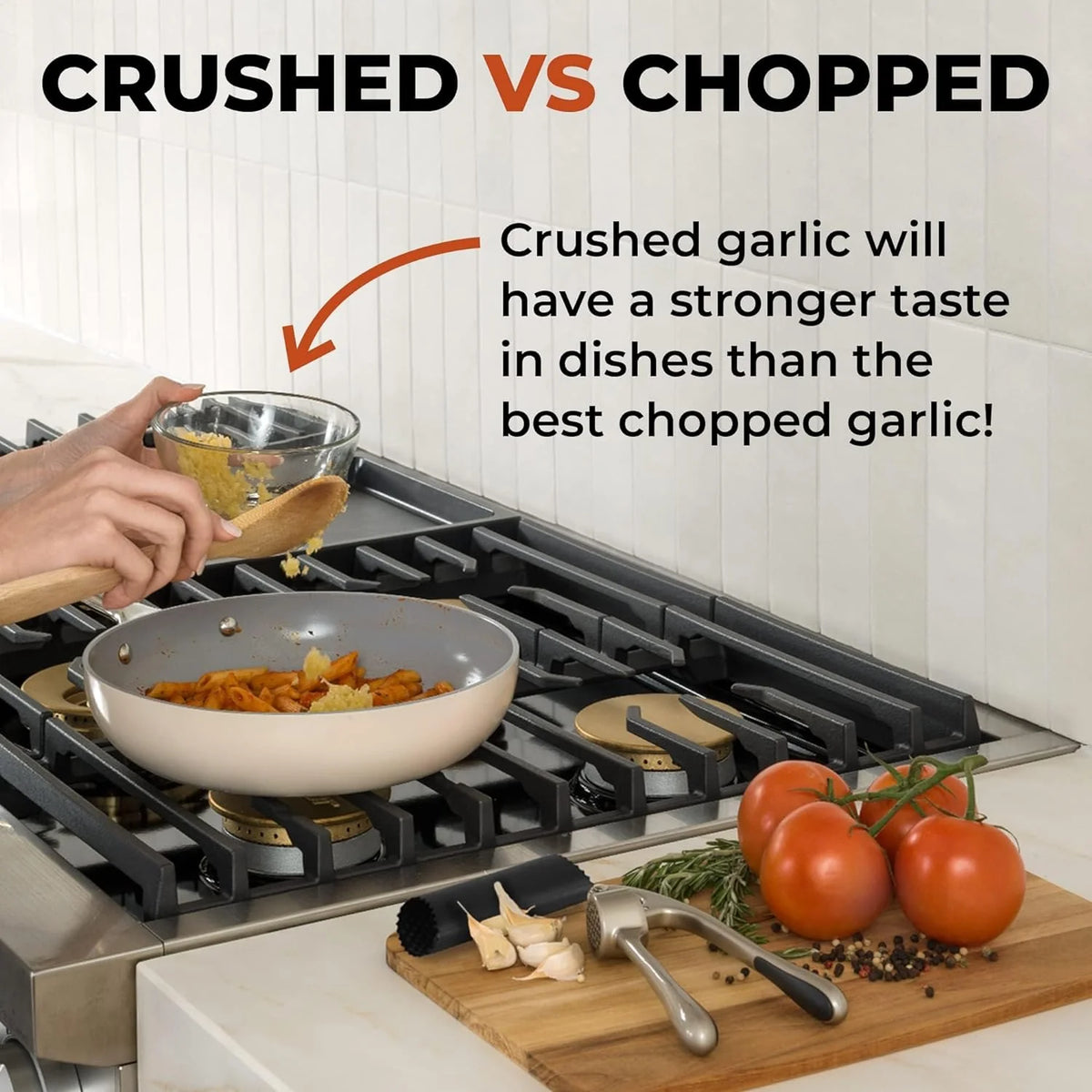 Garlic Press 37-Hole Dishwasher-Safe Ergonomic Grip