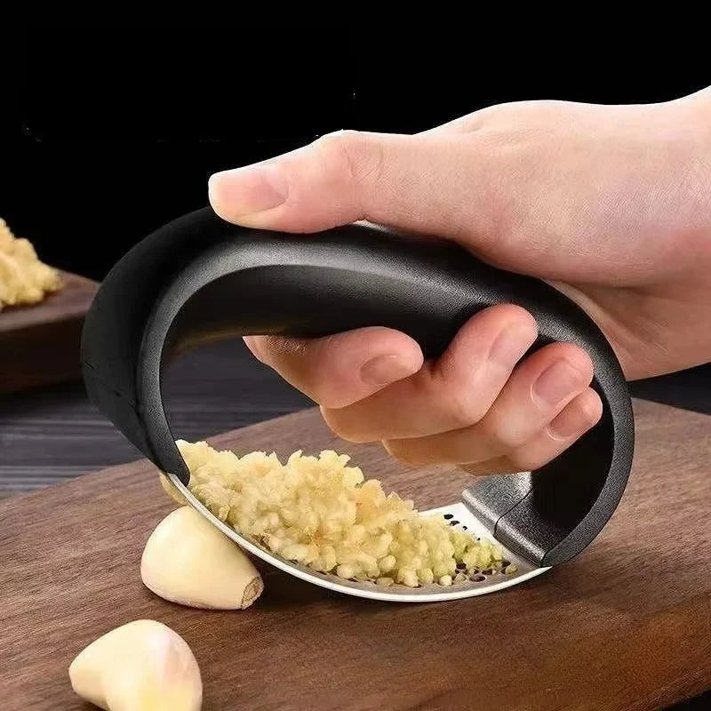 Garlic Press Stainless Steel Lever Action Dishwasher-Safe