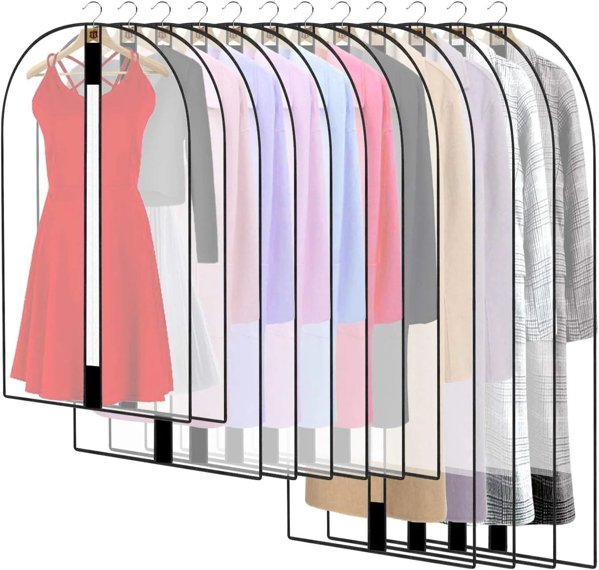 Garment Bags Set of 4 71-Inch Dust Protection