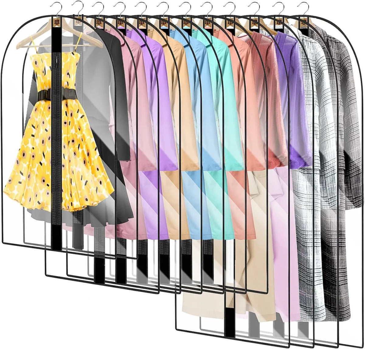 Garment Bags Set of 4 71-Inch Dust Protection