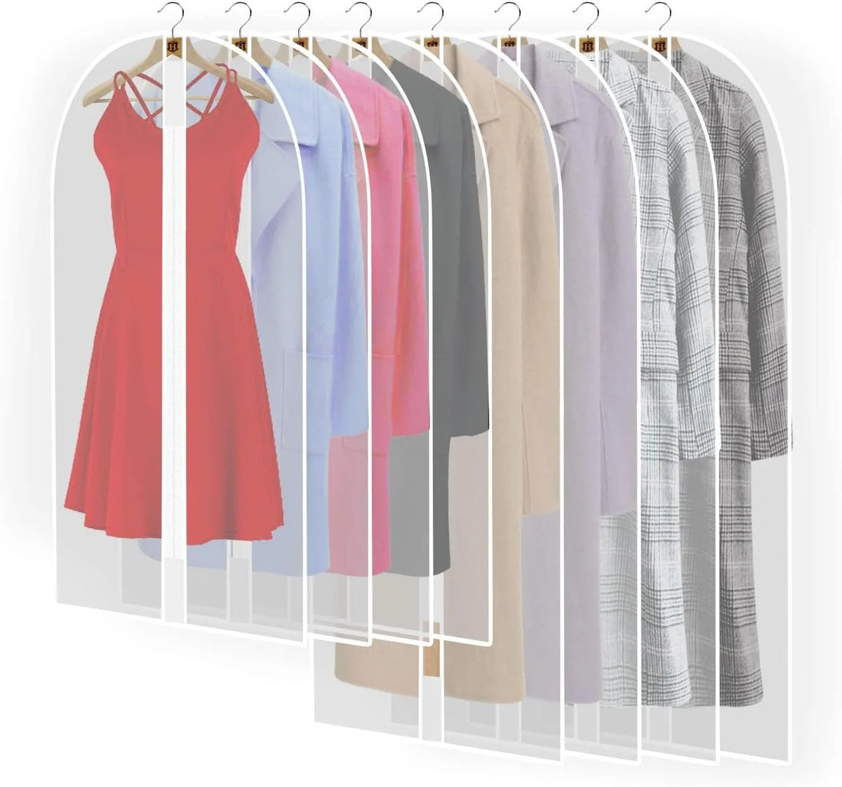 Garment Bags Set of 4 71-Inch Dust Protection