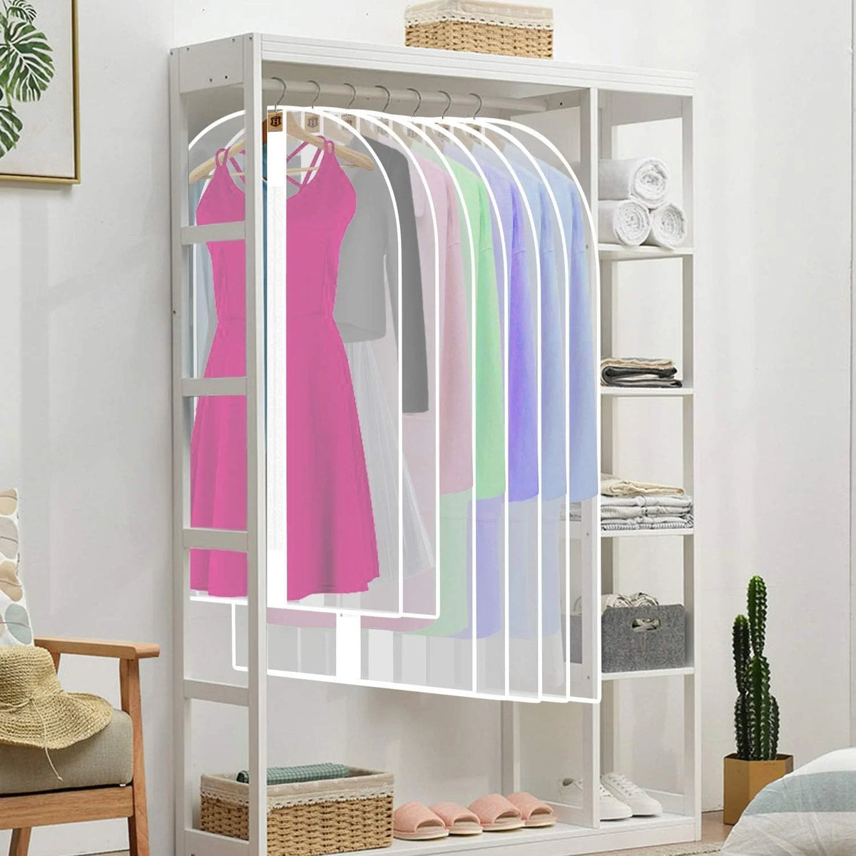 Garment Bags Set of 4 71-Inch Dust Protection