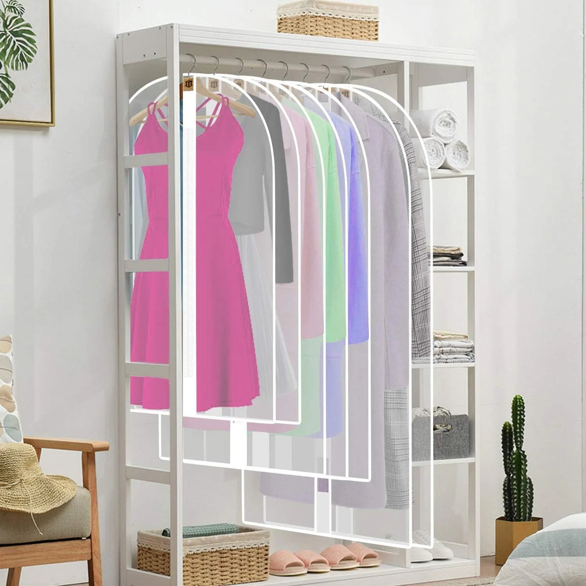 Garment Bags Set of 4 71-Inch Dust Protection