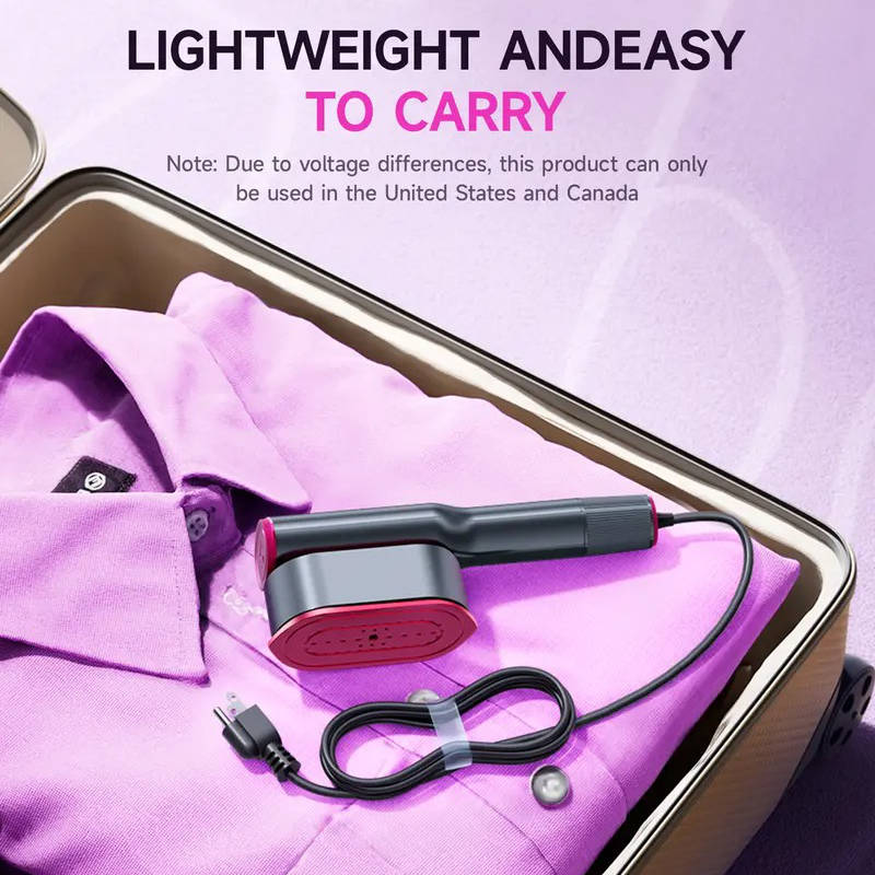Garment Steamer Portable 15-Second Heat 90-Degree Swivel Head
