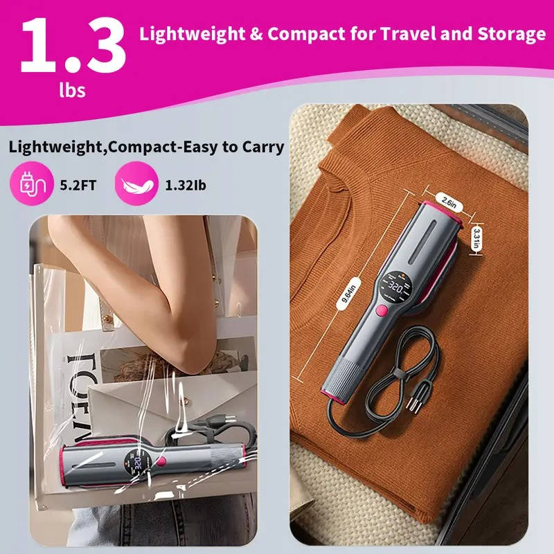 Garment Steamer Portable 15-Second Heat 90-Degree Swivel Head