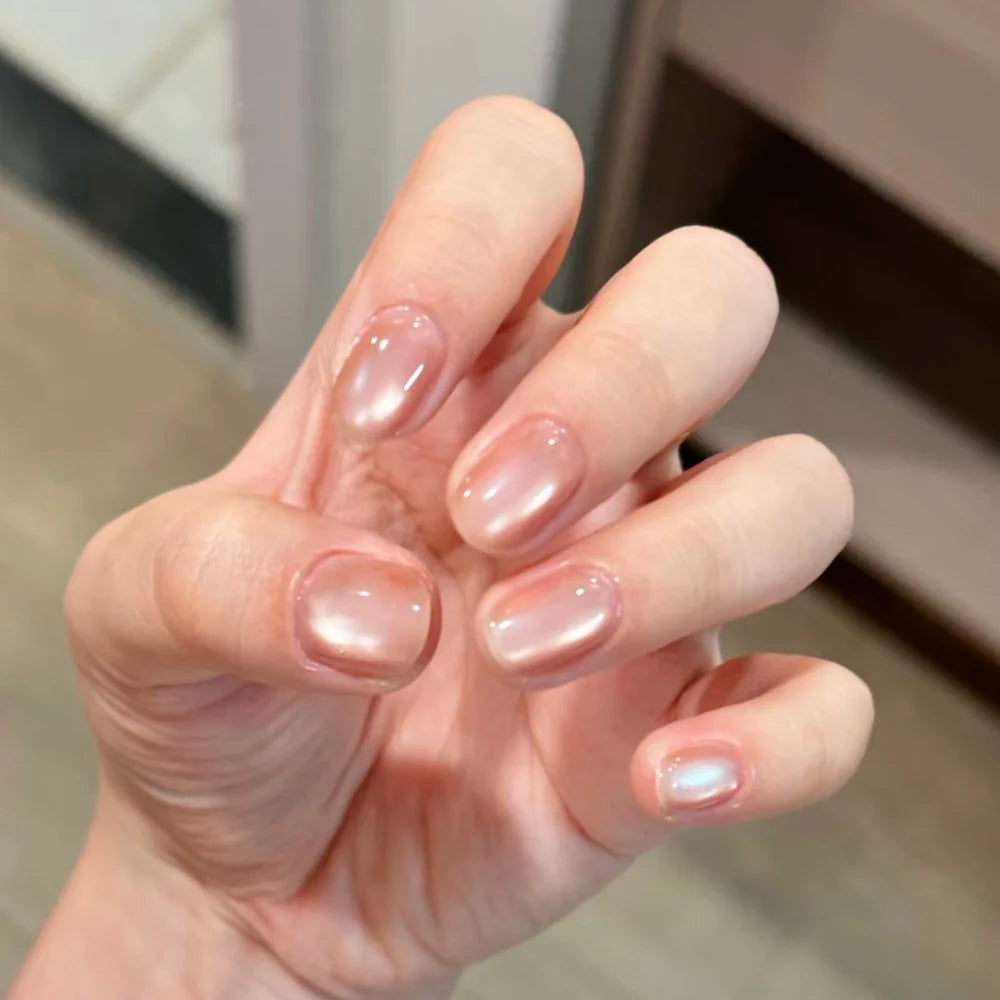 Gel Nail Enhancements Cat Eye Glossy Chip-Resistant