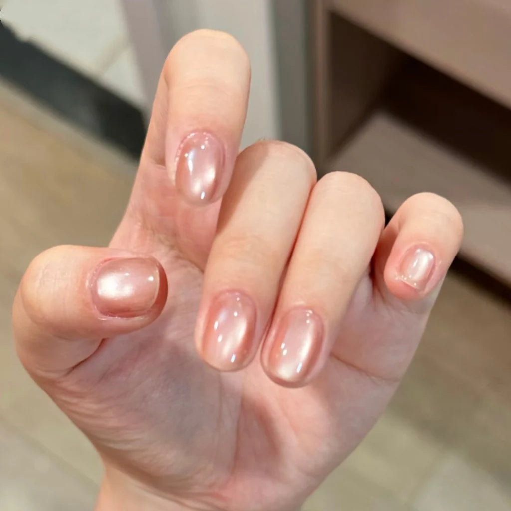 Gel Nail Enhancements Cat Eye Glossy Chip-Resistant
