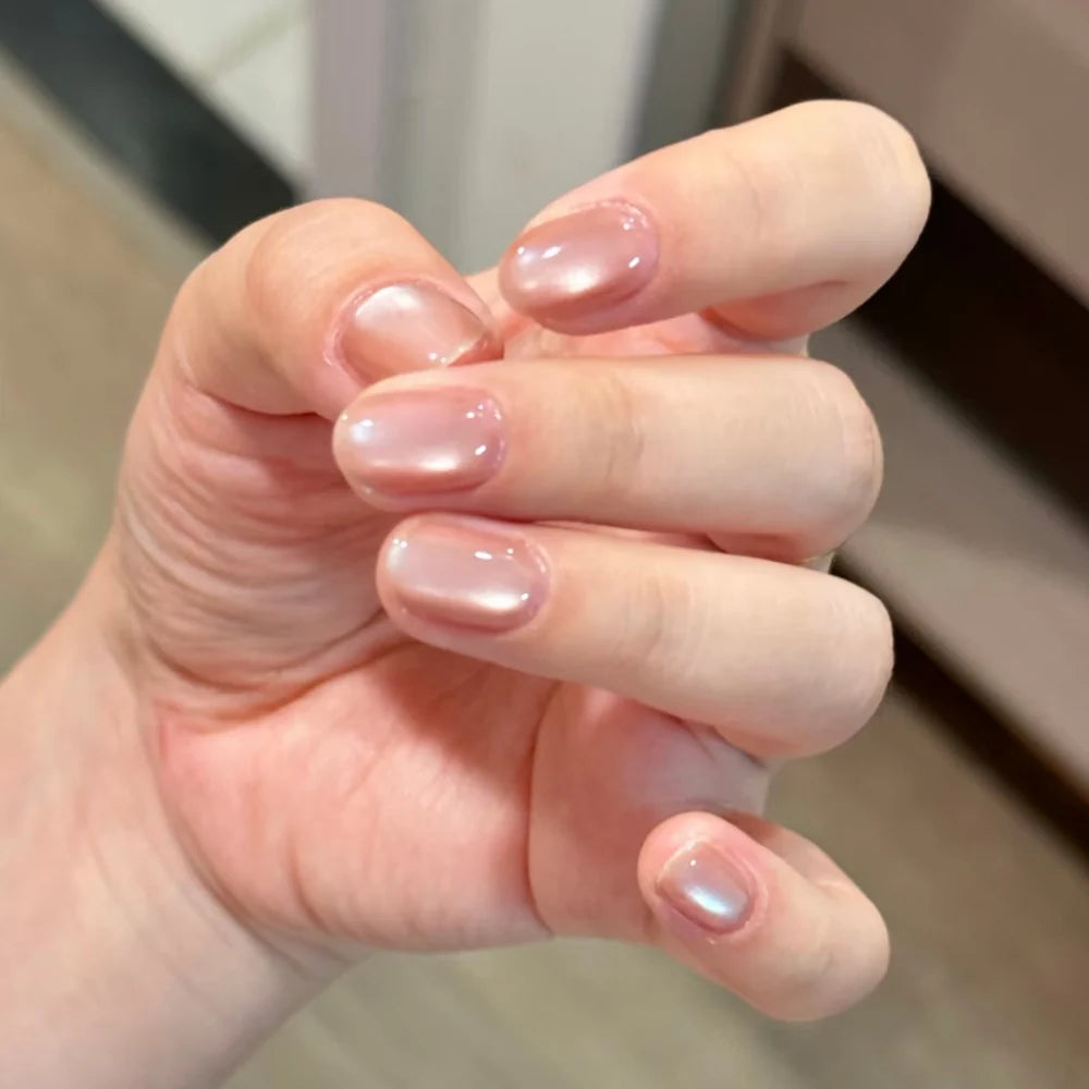 Gel Nail Enhancements Cat Eye Glossy Chip-Resistant