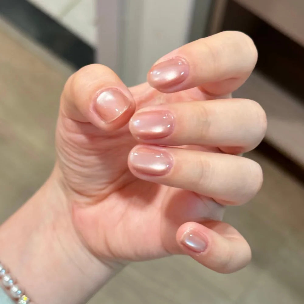 Gel Nail Enhancements Cat Eye Glossy Chip-Resistant