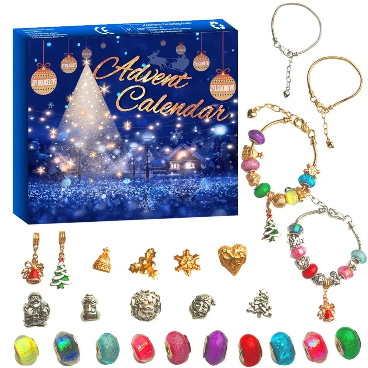 Gemstone Advent Calendar 24 Natural Stones Guide Booklet Included