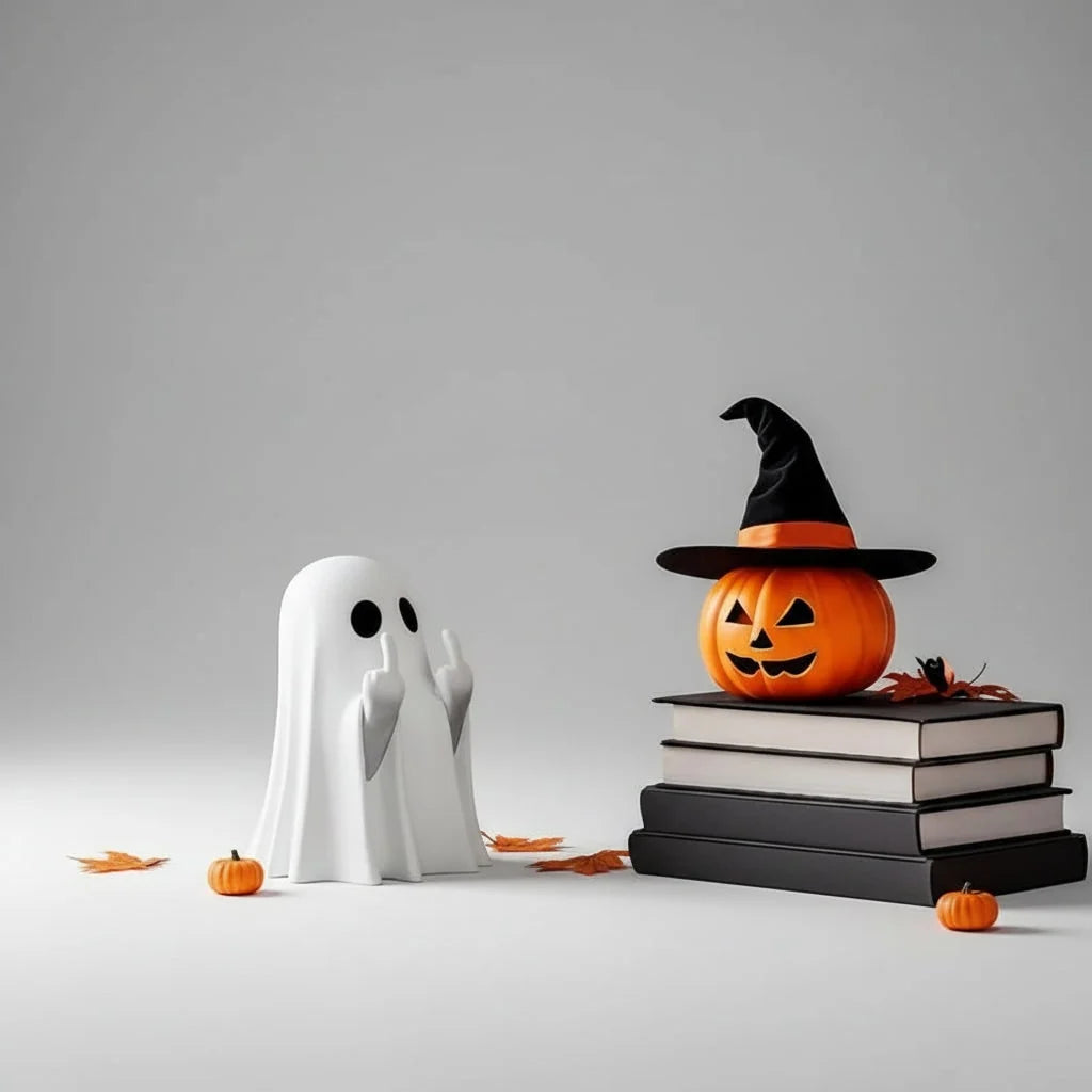 Ghost Figurine Resin Halloween Tabletop Decor