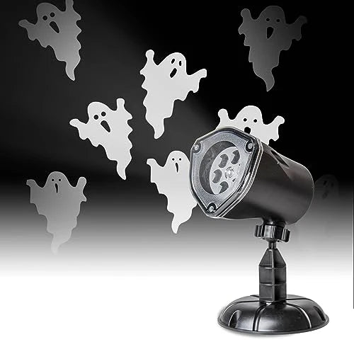 Ghost Projector Six Moving Ghosts 360 Degree Rotation Weatherproof