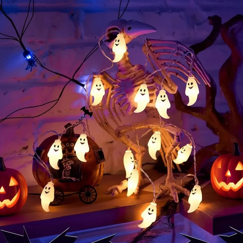 Ghost String Lights Battery-Powered 10 LED