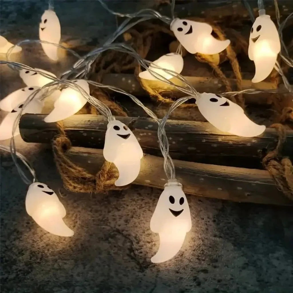 Ghost String Lights Battery-Powered 10 LED