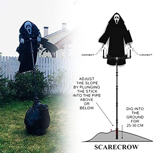 Ghost Yard Decoration Wind-Activated Outdoor Halloween Prop