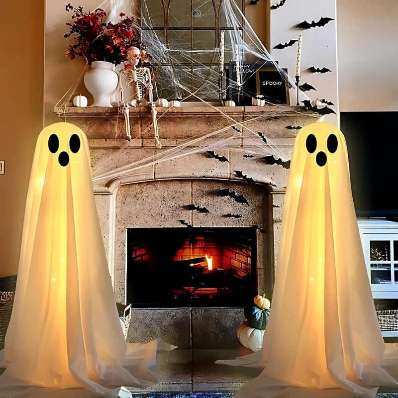 Ghost Yard Decorations LED Weather-Resistant Set of 2