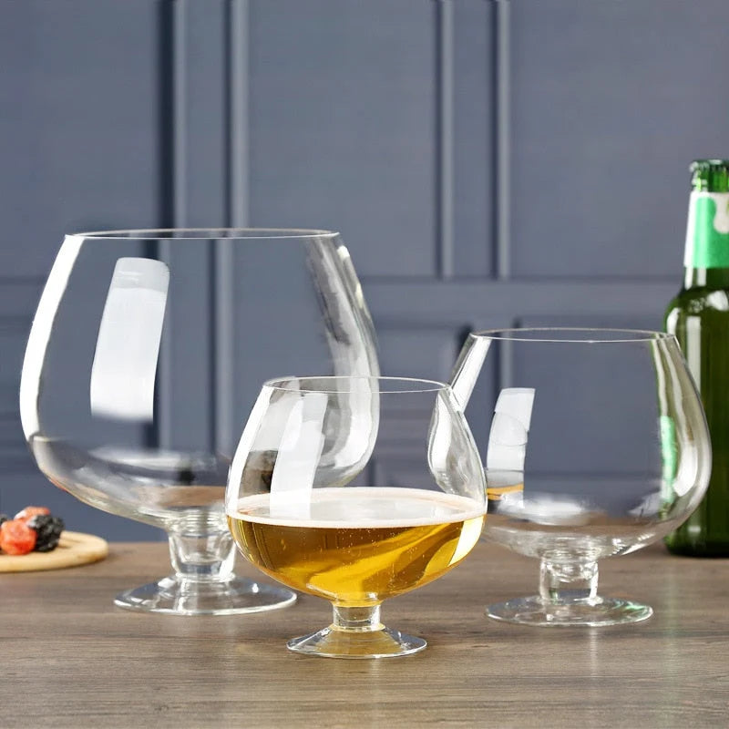 Giant Party Glass Clear Wide Mouth Printed Design