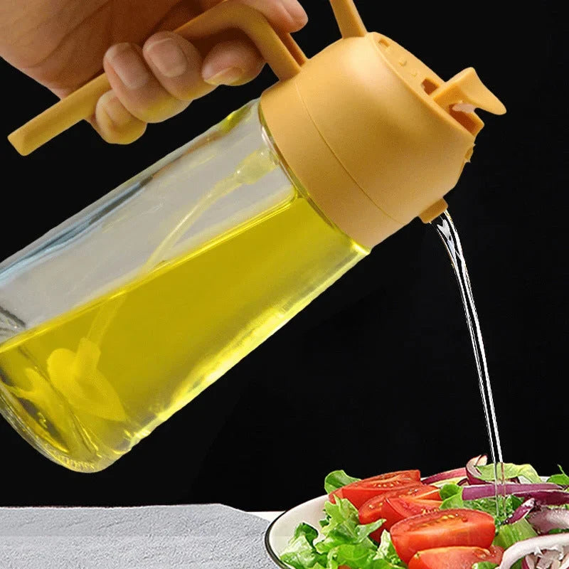 Glass Oil Dispenser Pour & Spray BPA-Free