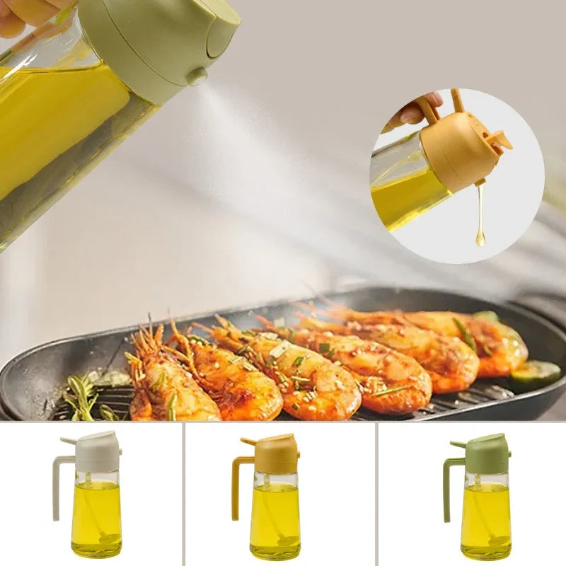 Glass Oil Dispenser Pour & Spray BPA-Free