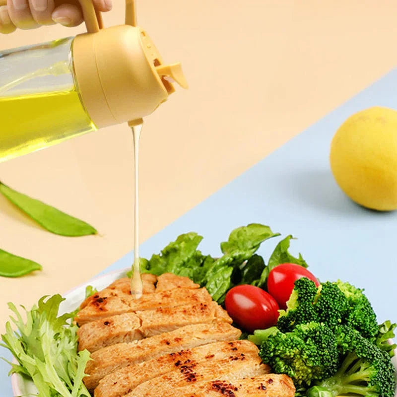 Glass Oil Dispenser Pour & Spray BPA-Free