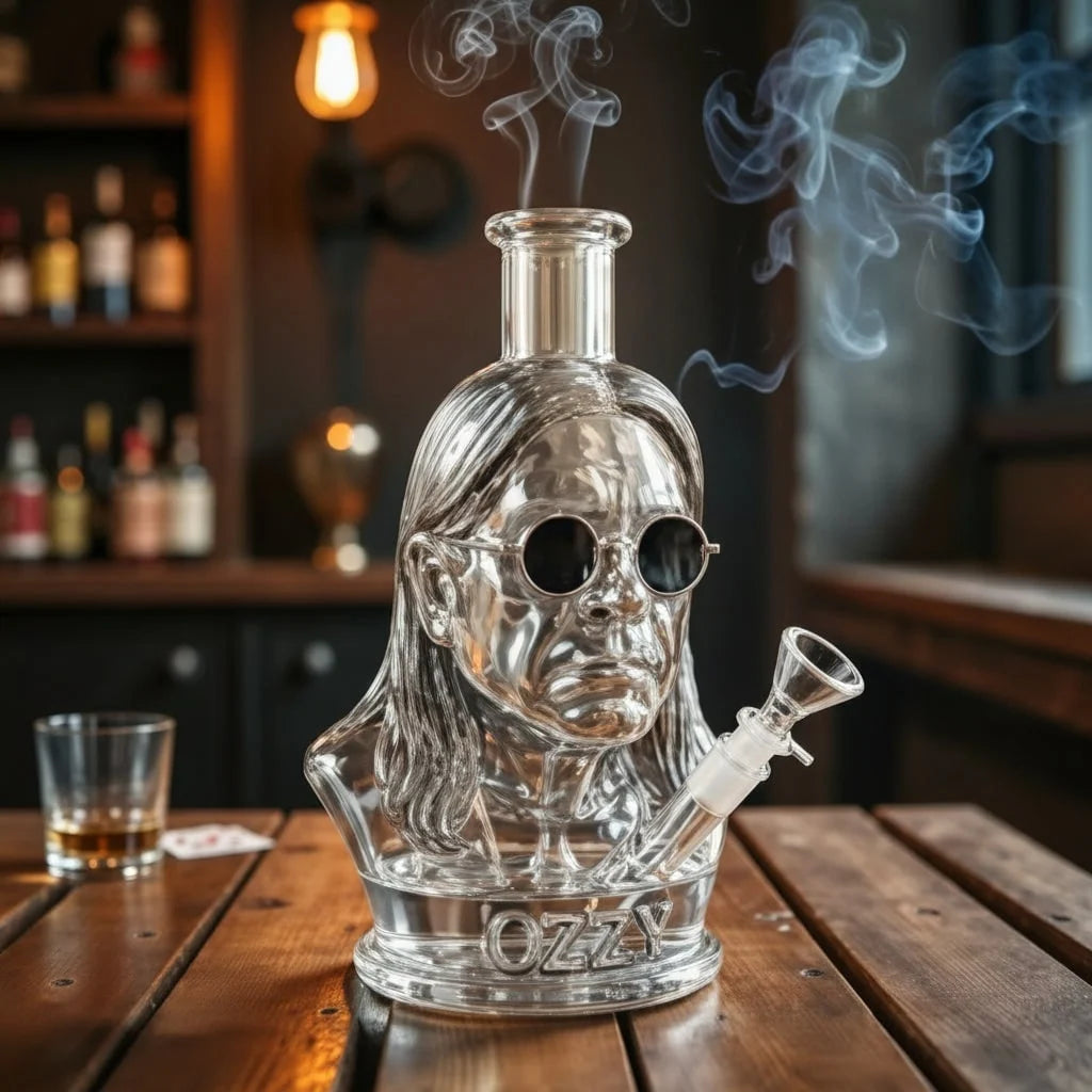 Glass Water Pipe Sculpted Bust Borosilicate Glass